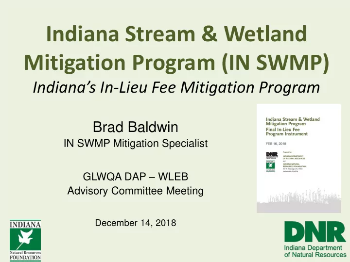 indiana stream wetland
