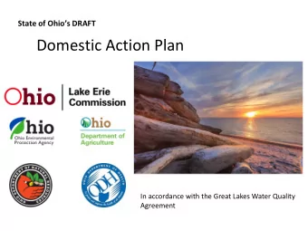 Domestic Action Plan  In accordance with the Great Lakes Water Quality  Agreement  Annex 4 Goals