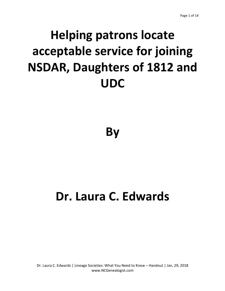 helping patrons locate acceptable service for joining