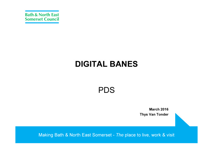 digital banes pds