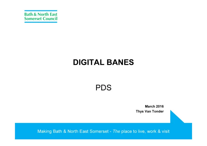 digital banes pds