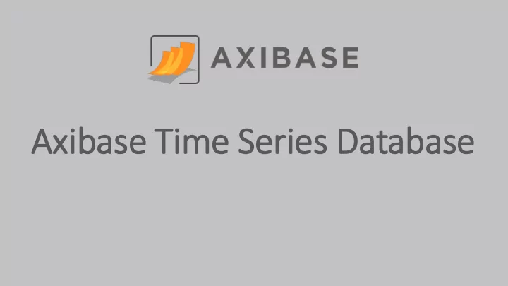 axib ibase tim ime series database axib ibase tim ime