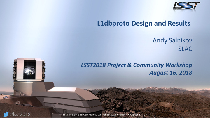 l1dbproto design and results