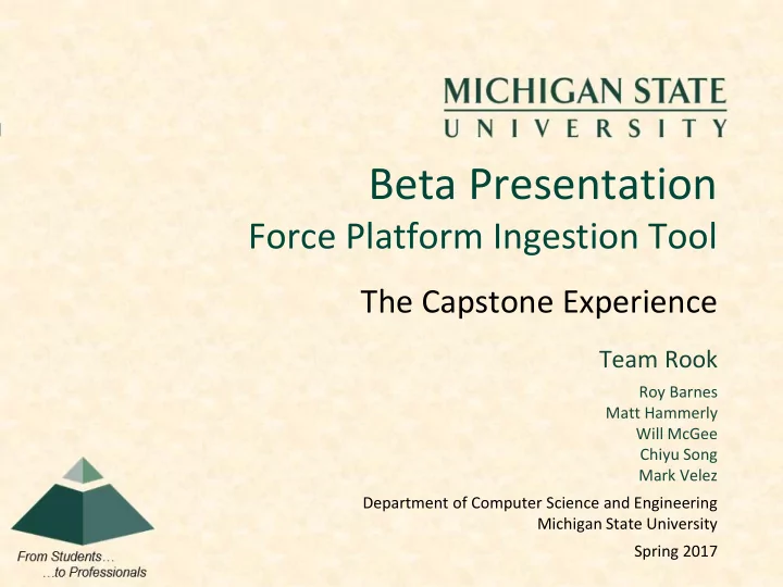 beta presentation