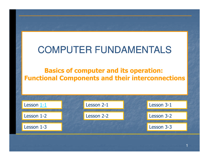 computer fundamentals computer fundamentals