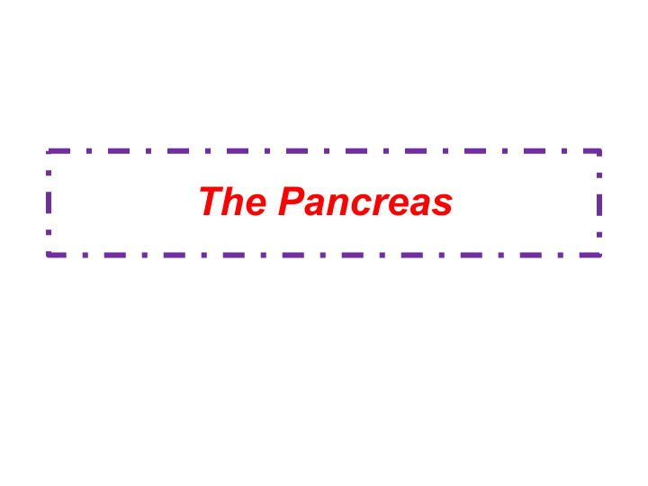 the pancreas is a mixed glandular organ has both