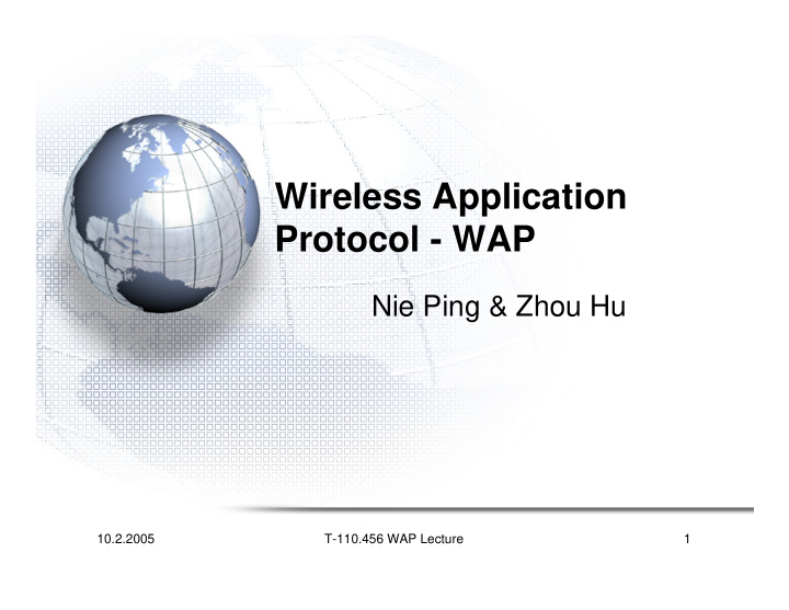 wireless application protocol wap