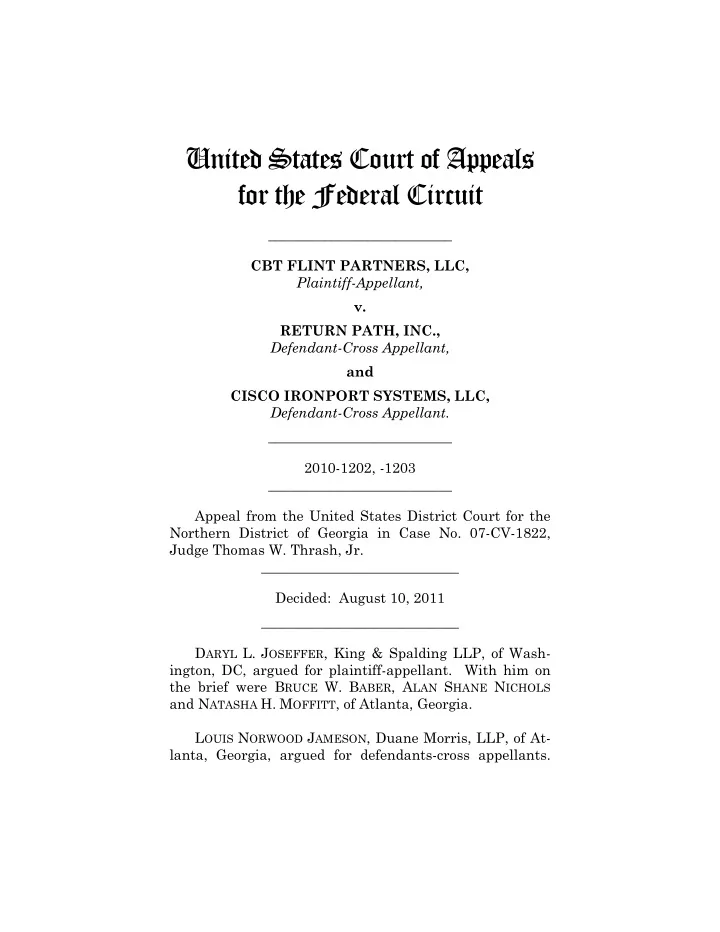 united states court of appeals for the federal circuit