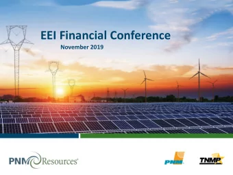 EEI Financial Conference  November 2019  Contact Information and Safe Harbor Statement  Investor