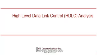 High Level Data Link Control (HDLC) Analysis  818 West Diamond Avenue - Third Floor,  Gaithersburg,