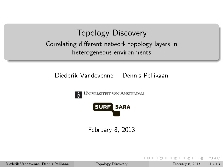 topology discovery
