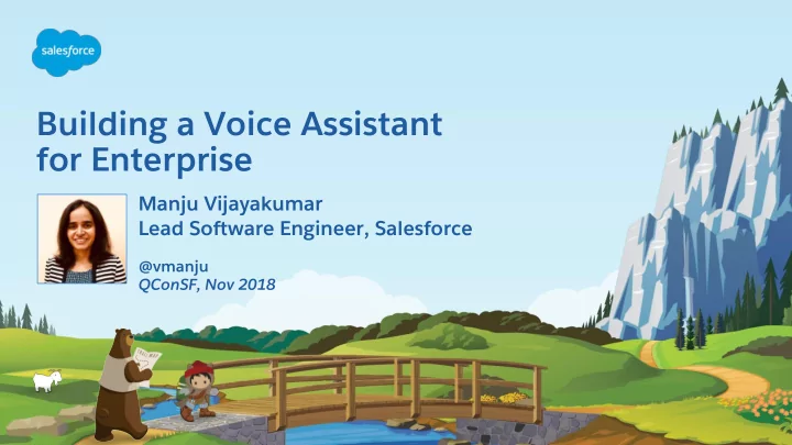 building a voice assistant for enterprise