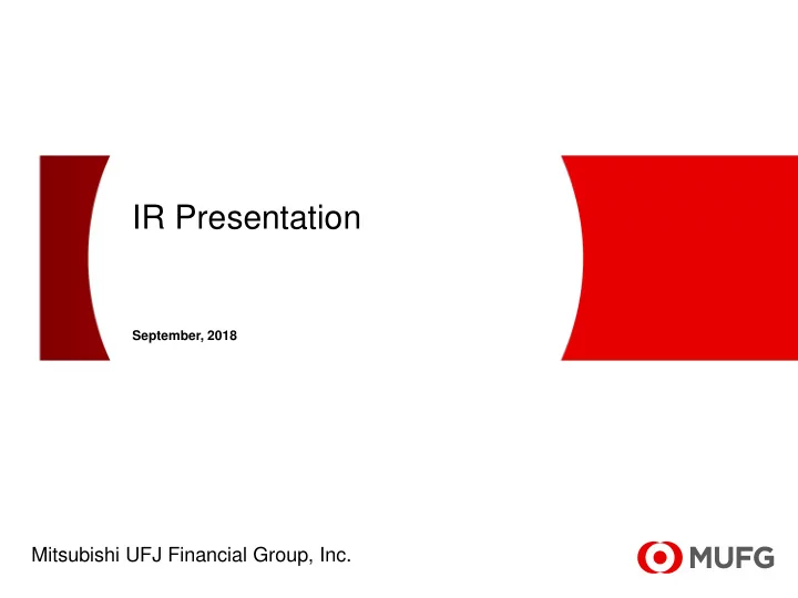 ir presentation