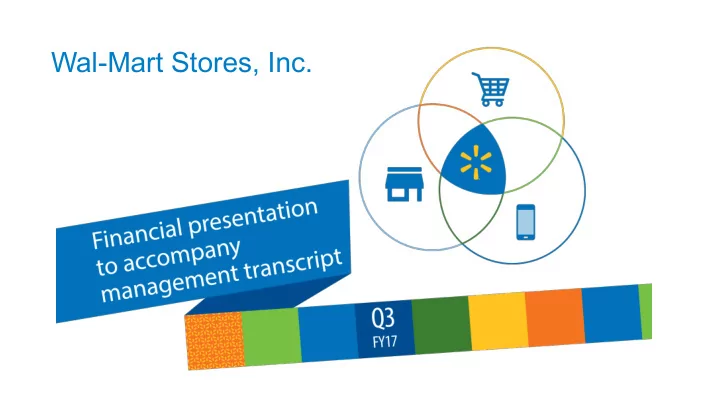 wal mart stores inc safe harbor and non gaap measures