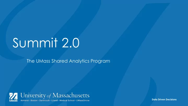 summit 2 0