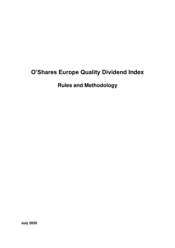 o shares europe quality dividend index rules and