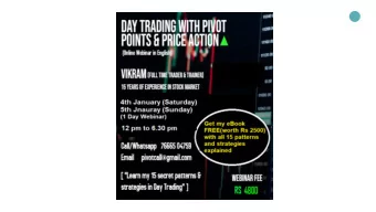 ABOUT TRAINER  ABOUT  2  My Name Is  Is Vikr  kram,  am, I  I Am A  A Full - Time  ime T  rader, T