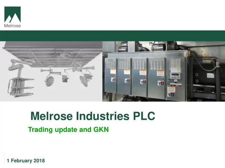 melrose industries plc