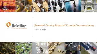 Broward County Board of County Commissioners  Formerly Ascension Insurance  October 2018  About