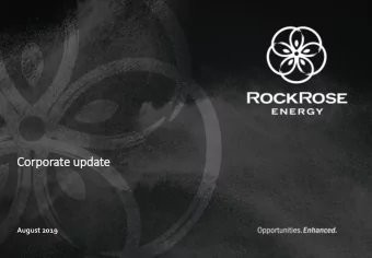 Corp  rporate update  August 2019  Disclaimer This presentation and its enclosures and appendices