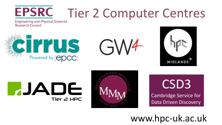 tier 2 computer centres csd3