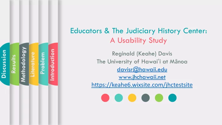 educators the judiciary history center a usability study