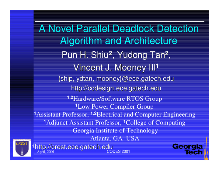 a novel parallel deadlock detection algorithm and