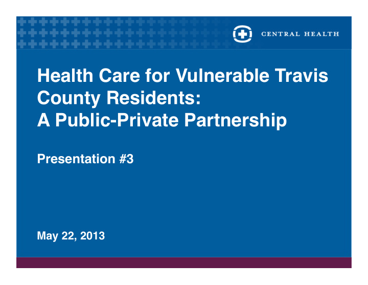 health care for vulnerable travis county residents a