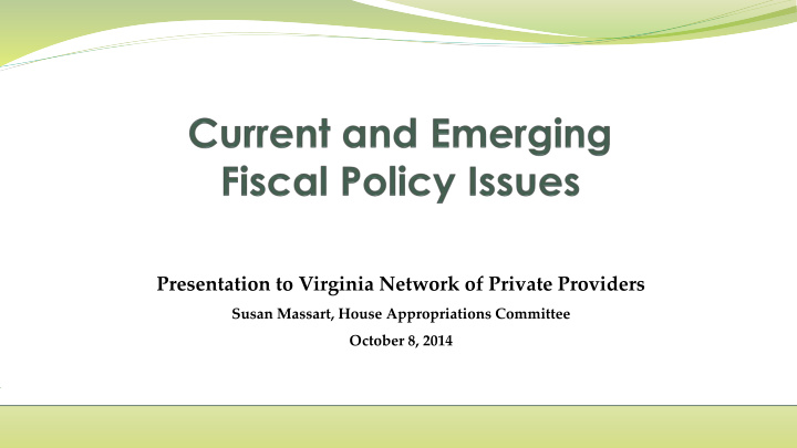 presentation to virginia network of private providers