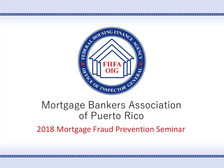 mortgage bankers association