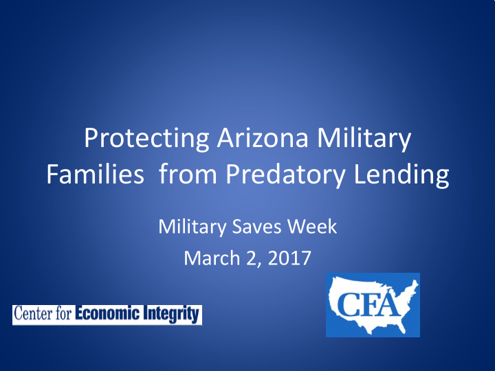 protecting arizona military families from predatory