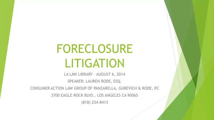foreclosure