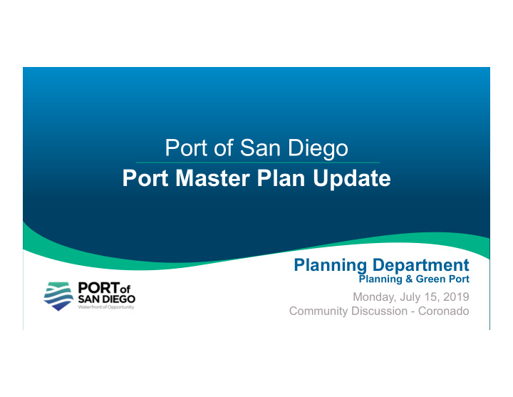 port of san diego port master plan update