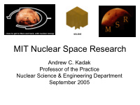 mit nuclear space research