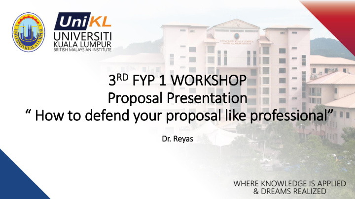 how to defend your proposal like professional