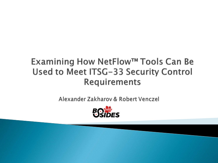 overview of netflow netflow and itsg 33 existing
