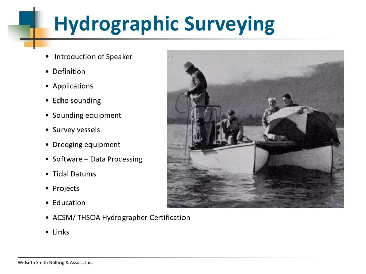 hydrographic surveying