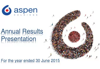 Annual Results  Presentation  For the year ended 30 June 2015  Highlights +22% +14% +15%  Revenue
