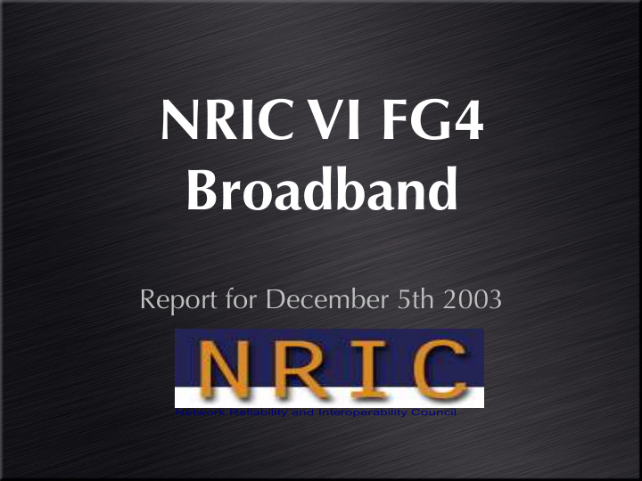 nric vi fg4 broadband