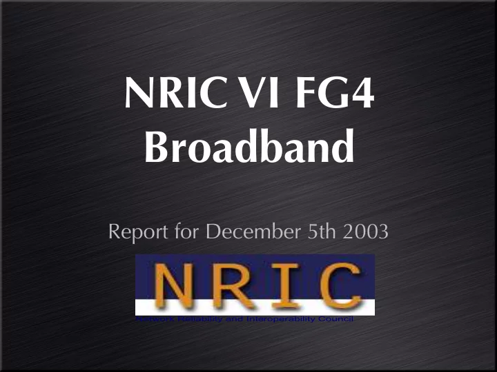 nric vi fg4 broadband