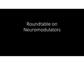 Roundtable on Neuromodulators Botulinum Toxin A  OnobotulinumtoxinA (Botox)