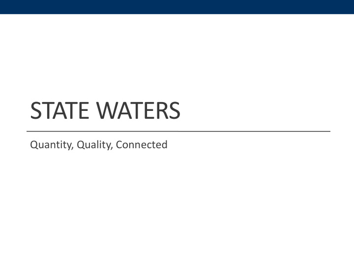 state waters