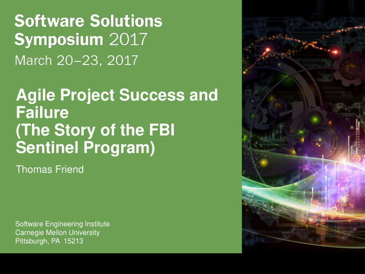 agile project success and failure the story of the fbi