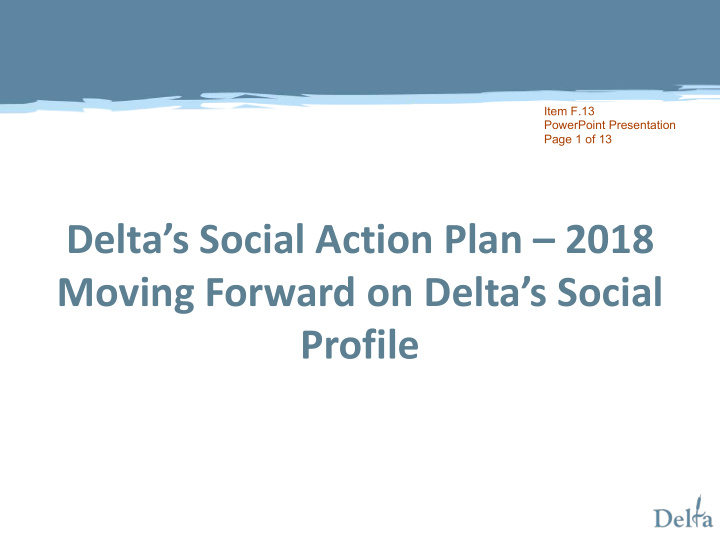 delta s social action plan 2018