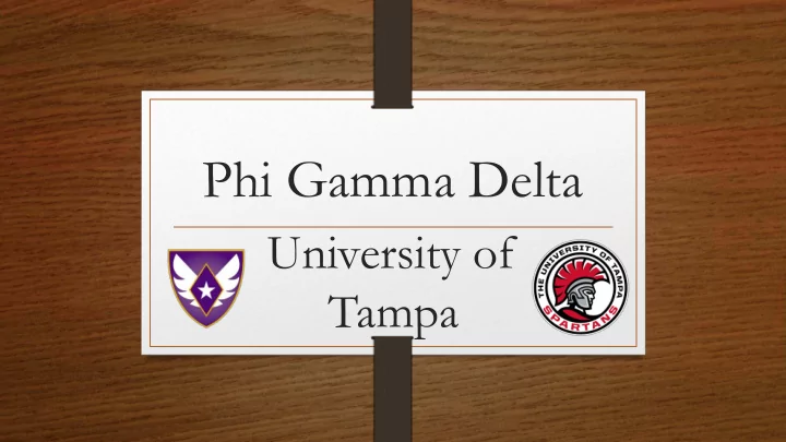 phi gamma delta