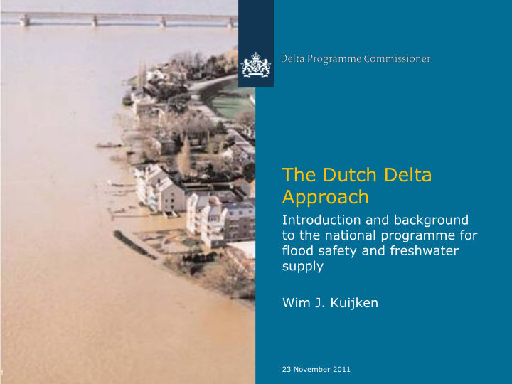 the dutch delta approach