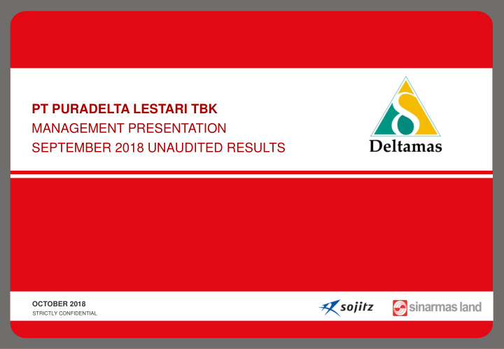 pt puradelta lestari tbk management presentation