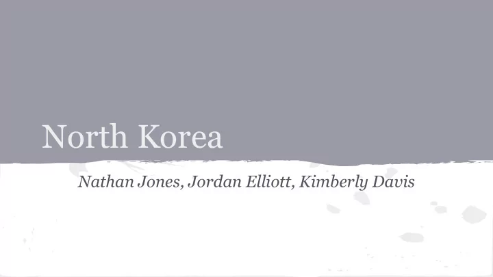 north korea