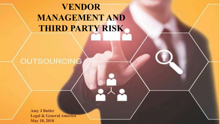 vendor management and third party risk