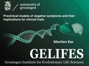 Martien Kas  From diagnose to biology ISCTM ~ ECNP Joint Conference  1 September 2017  Paris